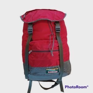 LL Bean vintage red ruck sack